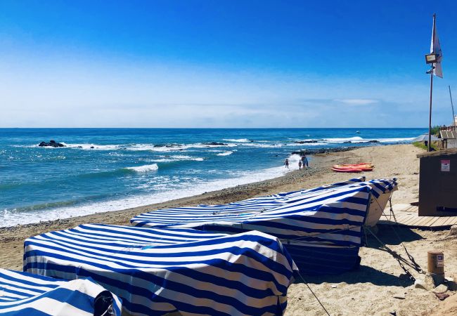 Beach of Calahonda. Malaga Beach of Calahonda. Mijas Costa. Costa del Sol