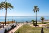 House in Mijas Costa - Stunning Beachfront House with Garden Access in Dona Lola – Calahonda, Mijas Costa CS100