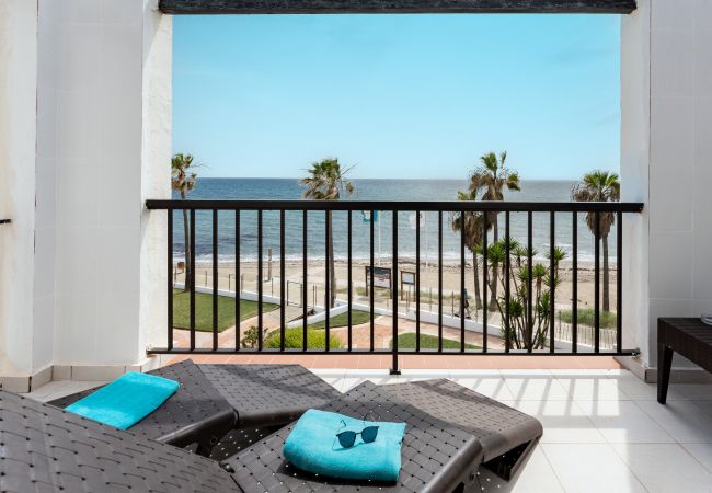 Apartment in Mijas Costa - BEACH Front duplex - Full SEA View - Dona Lola BEACH Resort - between MARBELLA and La Cala de Mijas - Ref. CS199 Apartment in Mijas Costa - BEACH Front duplex - Full SEA View - Dona Lola BEACH Resort - between MARBELLA and La Cala de Mijas - Ref. CS199