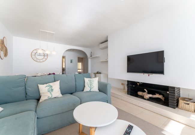 Living room. Terrace. Front line beach. Doña Lola. Calahonda Living room. Terrace. Front line beach. Doña Lola. Calahonda. La Cala de Mijas. Costa del Sol